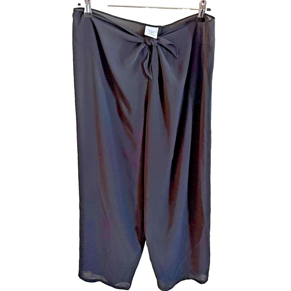 Westbound Beach Swim Coverup Pool Pants Womens Small Black  Sheer Elegant Classy